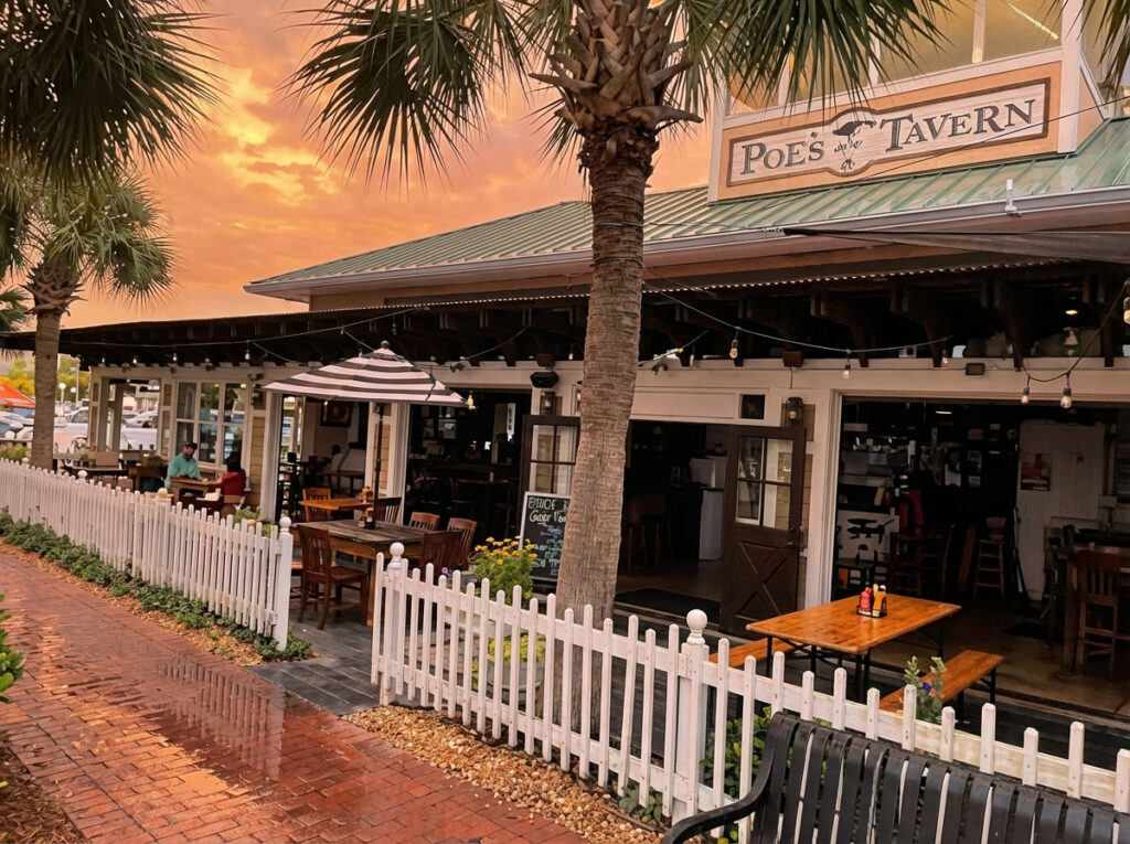 Poe's Tavern located at neptune/Atlantic Beach great for date night.