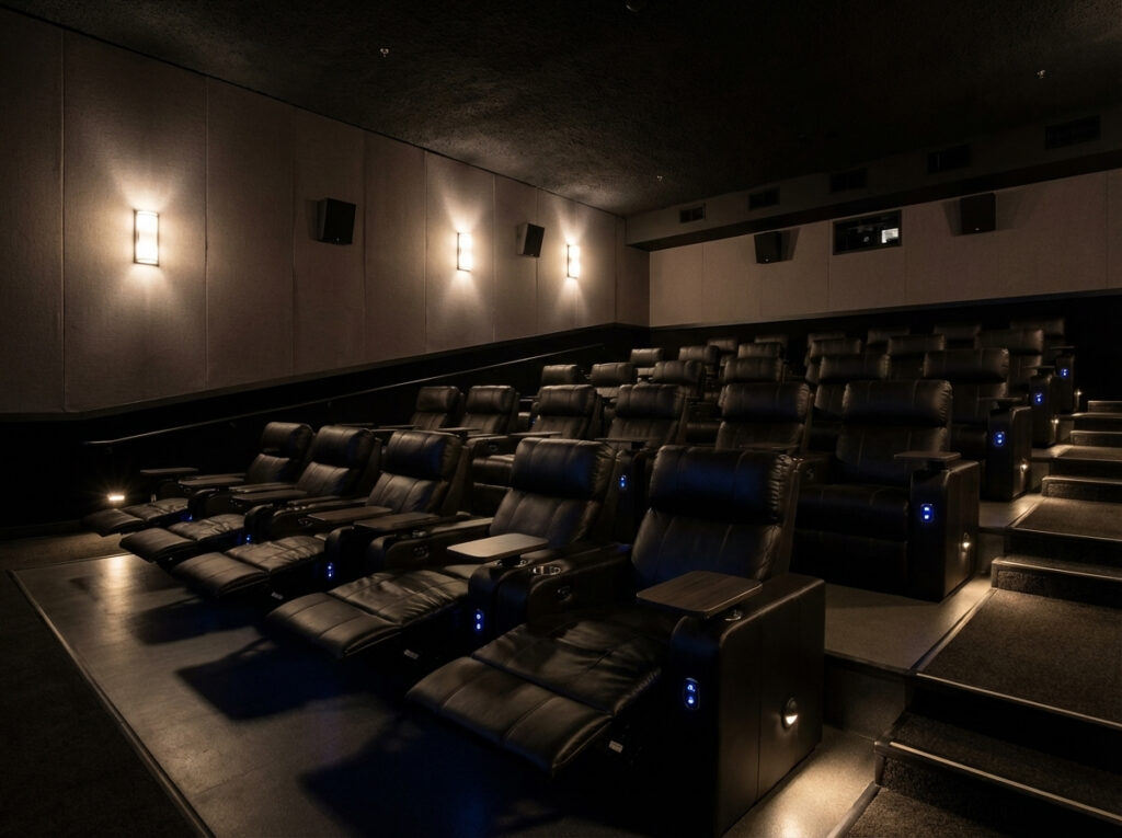 Luxury reclining seats at movie theater St Johns Town Center