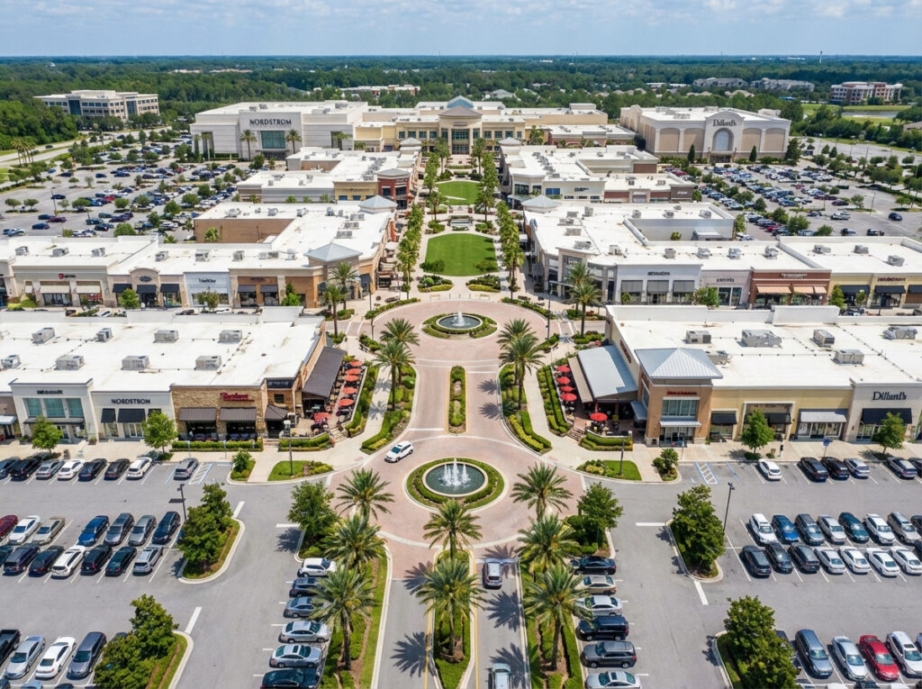 Beaches Town Center Jacksonville Beach holiday shopping December Christmas